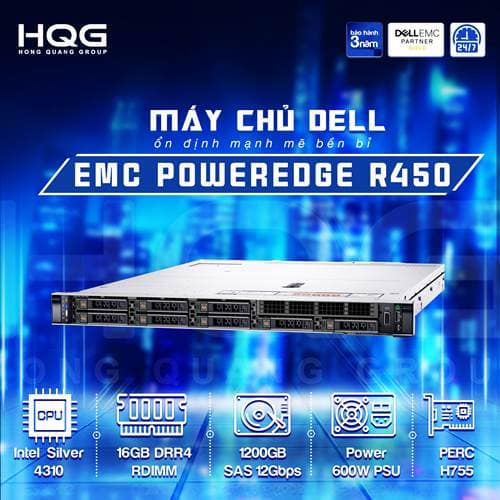 Máy chủ Server Dell PowerEdge R450 8×2.5″ (P/N: 42SVRDR450-702) - ảnh 3