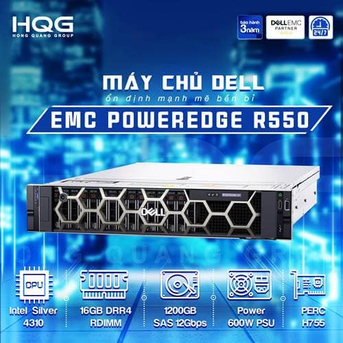Máy chủ Dell Server PowerEdge R550 8×2.5″ (P/N: 42SVRDR550-704) - ảnh 3