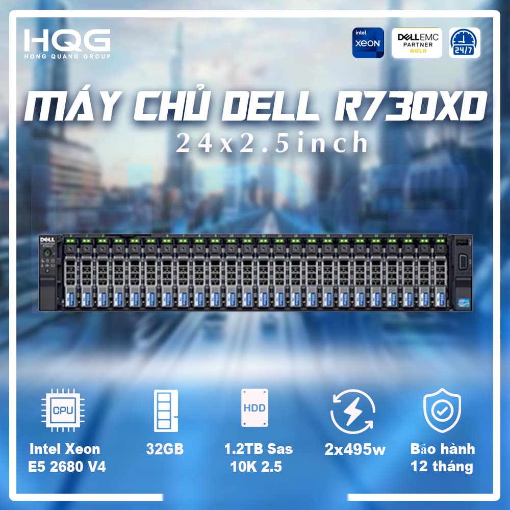Máy Chủ Server Dell PowerEdge R730xd - 24 Bay 2.5"