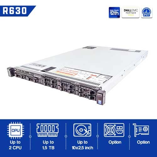 Máy Chủ Server Dell PowerEdge R630 8×2.5″ - ảnh 4