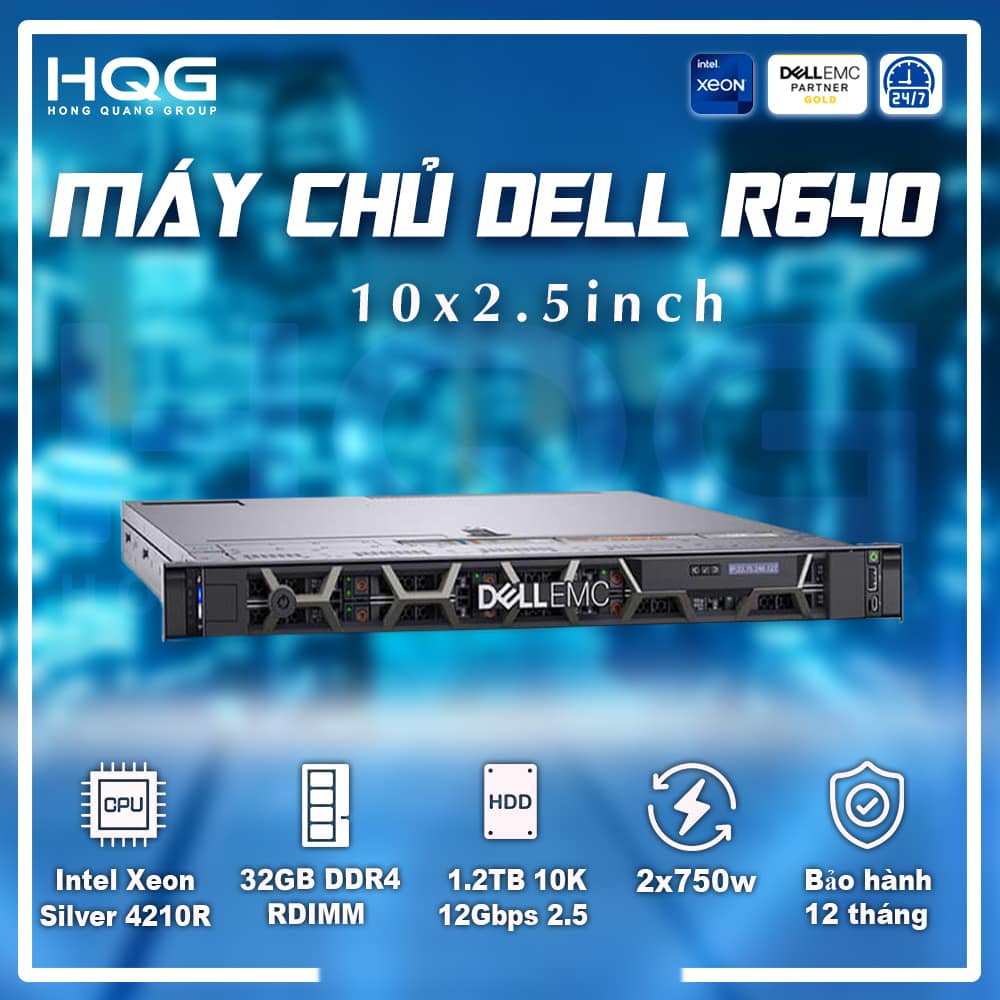 Máy chủ Dell PowerEdge R640 10x2.5"