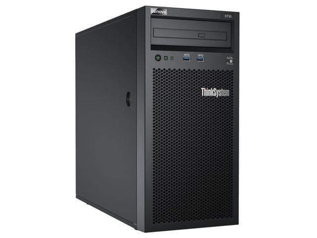 Lenovo ThinkSystem ST50 7Y49A00YNA 4U Tower Server – 1 x Intel Xeon E-2176G Hexa-core (6 Core) 3.70 GHz – 8 GB Installed TruDDR4 – Serial ATA/600 Controller – JBOD RAID Levels – 1 x 250 W