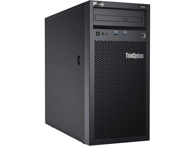Lenovo ThinkSystem ST50 Tower Server Bundle Including Windows Server 2019, Intel Xeon 3.4GHz CPU, 64GB DDR4 2666MHz RAM, 12TB HDD Storage, JBOD RAID - ảnh 2