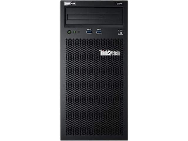 Lenovo ThinkSystem ST50 Tower Server Bundle Including Windows Server 2019, Intel Xeon 3.4GHz CPU, 64GB DDR4 2666MHz RAM, 12TB HDD Storage, JBOD RAID - ảnh 3