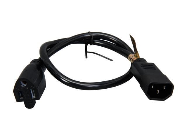 Tripp Lite Model P002-002 2 ft. Power Monitor Adapter Converter Cable, 5-15R to C14 - ảnh 2