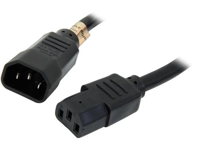 Tripp Lite Model P005-006 6 ft. Heavy-Duty 14AWG Power cord (IEC-320-C13 to IEC-320-C14)