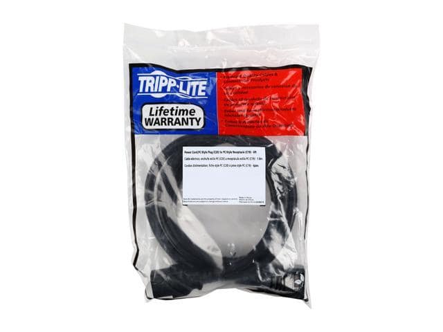 Tripp Lite Model P036-006 6 ft. Heavy-Duty 12AWG Power Cable, C19 to C20 - ảnh 3