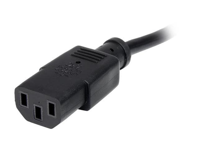 StarTech.com PXT101_10 10 ft Standard Computer Power Cord – NEMA 5-15P to C13 – 10ft NEMA 5-15P to IEC 320 C13 Power Cable - ảnh 2