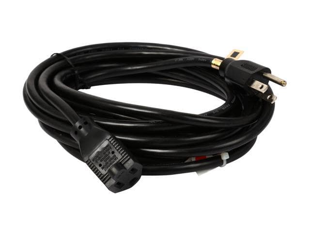Tripp Lite Model P022-015 15 ft. Power Extension Cord, NEMA 5-15P to NEMA 5-15R – 10A, 120V, 18 AWG, 15 ft. Black - ảnh 2