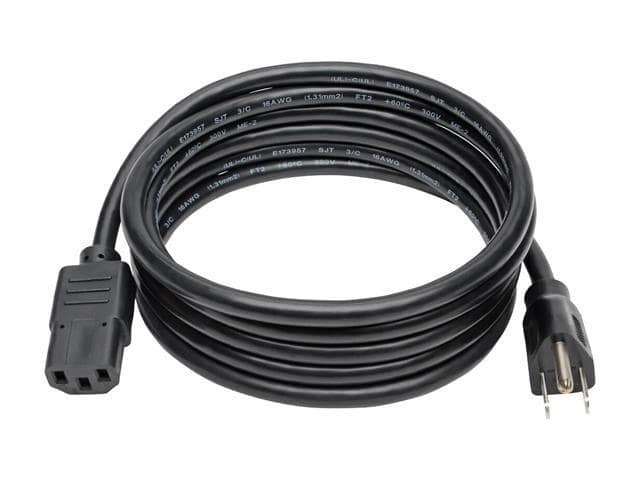 Tripp Lite Model P006-008-13A 8 ft. Black 16AWG, SJT, 13A, 125V NEMA 5-15P to IEC-320-C13 Power Cord Male to Female - ảnh 2