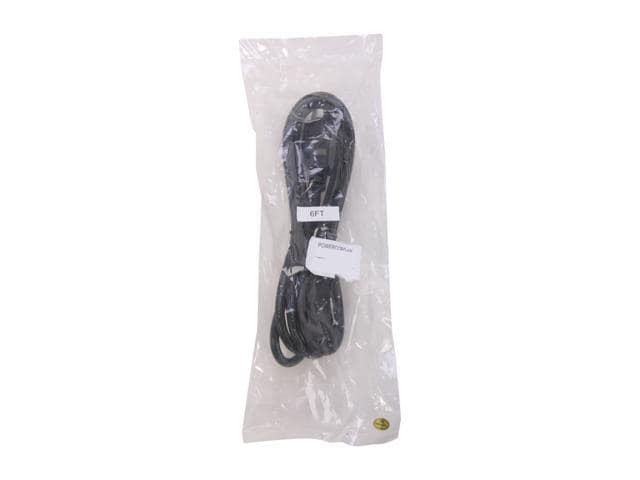 BYTECC Model POWERCORD-6K 6 ft. 18AWG Power Cord w/ 3 Conductor PC Power Connector – Black - ảnh 3