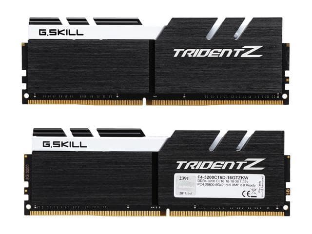 G.SKILL TridentZ Series 16GB (2 x 8GB) 288-Pin PC RAM DDR4 3200 (PC4 25600) Desktop Memory Model F4-3200C16D-16GTZKW - ảnh 2