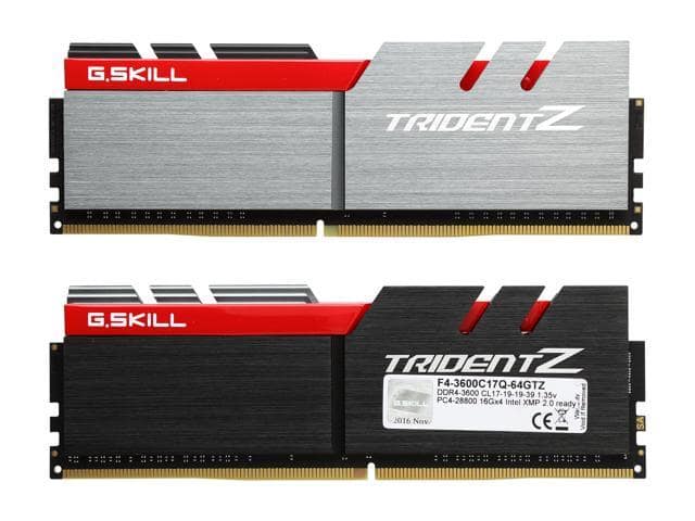 G.SKILL TridentZ Series 64GB (4 x 16GB) DDR4 3600 (PC4 28800) Desktop Memory Model F4-3600C17Q-64GTZ - ảnh 2