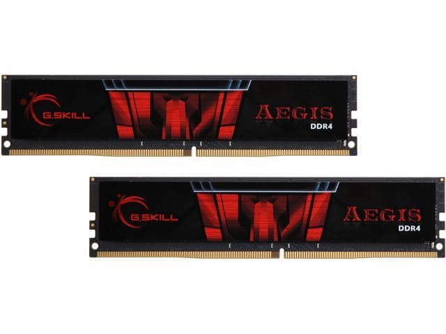 G.SKILL Aegis 32GB (2 x 16GB) 288-Pin PC RAM DDR4 2400 (PC4 19200) Desktop Memory Model F4-2400C17D-32GIS
