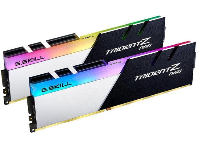 G.SKILL Trident Z Neo (For AMD Ryzen) Series 16GB (2 x 8GB) 288-Pin RGB DDR4 SDRAM DDR4 3600 (PC4 28800) Desktop Memory Model F4-3600C18D-16GTZN