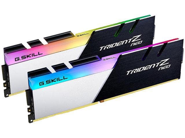 G.SKILL Trident Z Neo (For AMD Ryzen) Series 16GB (2 x 8GB) 288-Pin RGB DDR4 SDRAM DDR4 3000 (PC4 24000) Desktop Memory Model F4-3000C16D-16GTZN