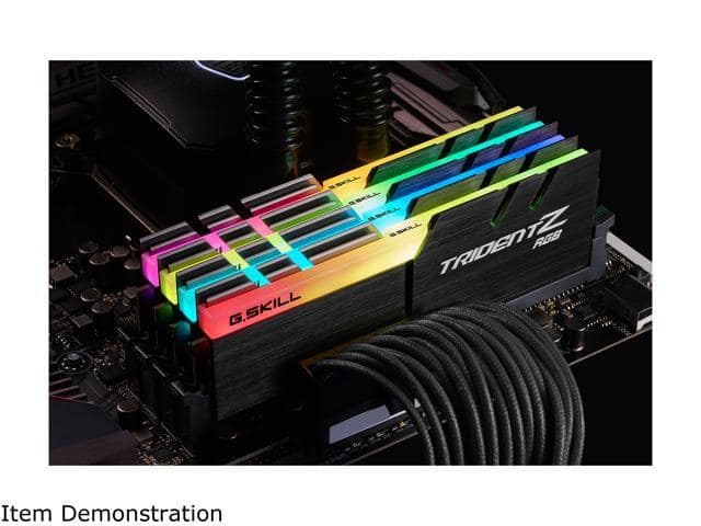 G.SKILL TridentZ RGB Series 128GB (4 x 32GB) 288-Pin PC RAM DDR4 3600 (PC4 28800) Desktop Memory Model F4-3600C18Q-128GTZR - ảnh 3