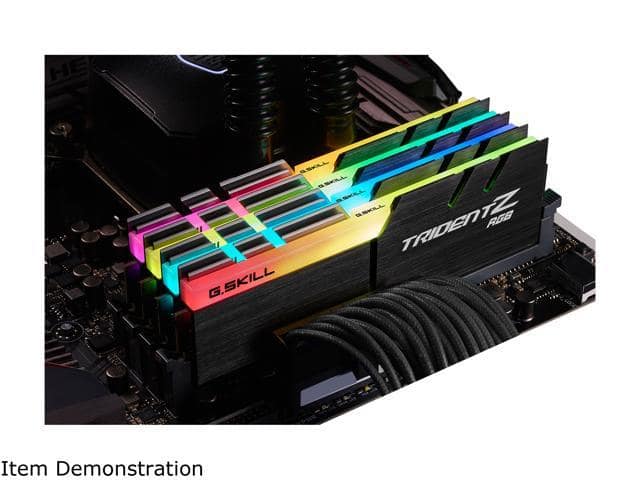 G.SKILL TridentZ RGB Series 128GB (4 x 32GB) 288-Pin PC RAM DDR4 4000 (PC4 32000) Desktop Memory Model F4-4000C18Q-128GTZR - ảnh 4
