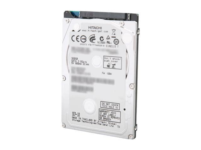 HGST 0A78743 320GB 7200 RPM 16MB Cache SATA 3.0Gb/s 2.5″ Internal Notebook Hard Drive Bare Drive
