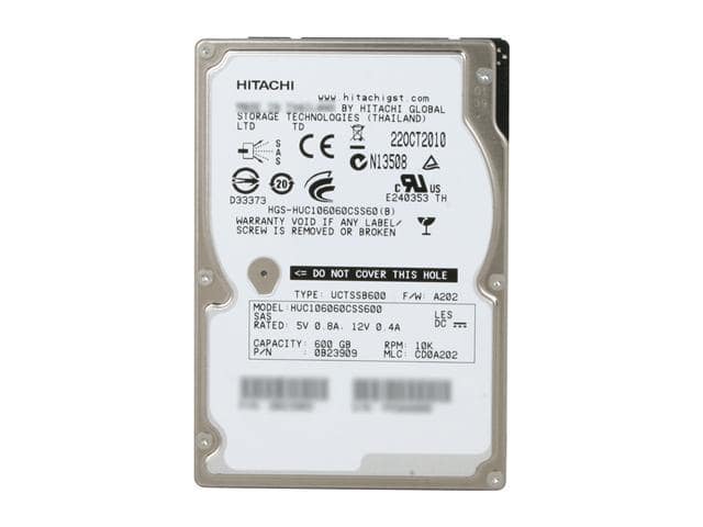 Hitachi GST Ultrastar 0B23909 600GB 10000 RPM 64MB Cache SAS 6Gb/s 2.5″ Enterprise Hard Disk Drive Bare Drive - ảnh 2