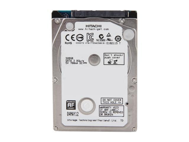 Hitachi GST Travelstar Z5K500 HTS545032A7E380 320GB 5400 RPM 8MB Cache SATA 3.0Gb/s 2.5″ Internal Notebook Hard Drive Bare Drive - ảnh 2