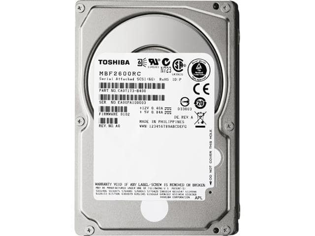 TOSHIBA MBF2300RC 300GB 10025 RPM 16MB Cache SAS 6Gb/s 2.5″ Enterprise Class Hard Disk Drive Bare Drive