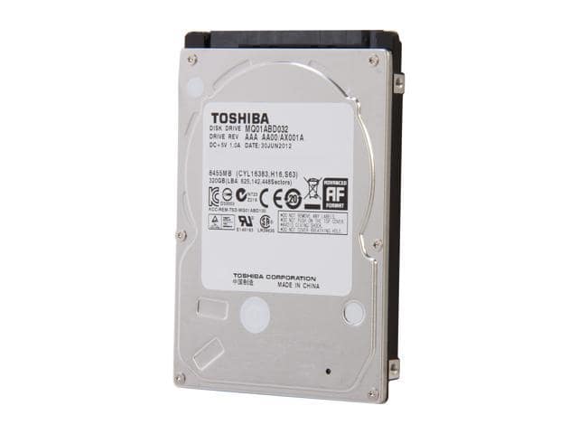 TOSHIBA MQ01ABD032 320GB 5400 RPM 8MB Cache SATA 3.0Gb/s 2.5″ Internal Notebook Hard Drive Bare Drive
