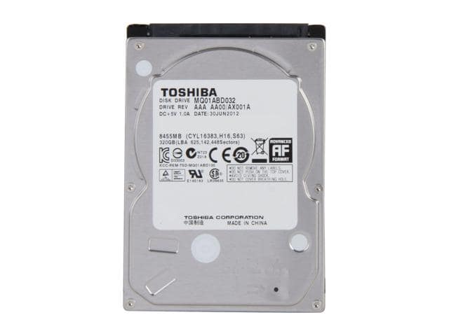 TOSHIBA MQ01ABD032 320GB 5400 RPM 8MB Cache SATA 3.0Gb/s 2.5″ Internal Notebook Hard Drive Bare Drive - ảnh 2
