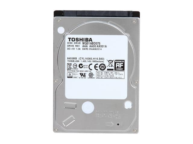 TOSHIBA MQ01ABD075 750GB 5400 RPM 8MB Cache SATA 3.0Gb/s 2.5″ Internal Notebook Hard Drive - ảnh 2