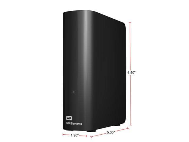 WD Elements 6TB USB 3.0 Desktop Hard Drive Black WDBWLG0060HBK-NESN - ảnh 4