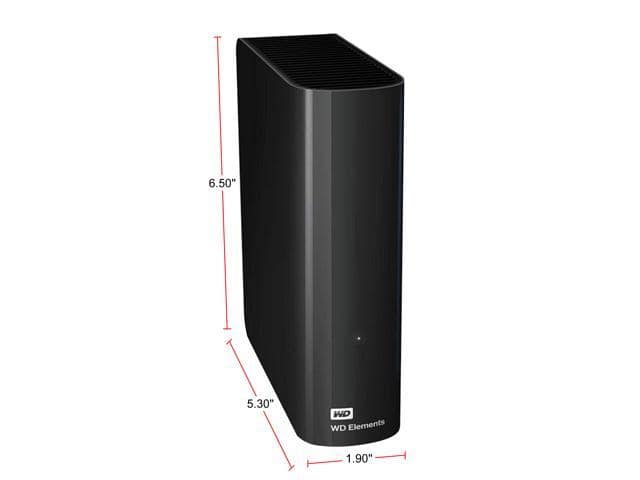 WD Elements 12TB USB 3.0 Desktop Hard Drive Black WDBWLG0120HBK-NESN - ảnh 2