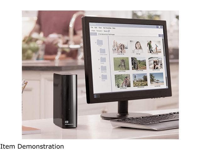 WD Elements 16TB USB 3.0, Micro-B 3.5″ Desktop External Hard Drive WDBWLG0160HBK-NESN Black - ảnh 3