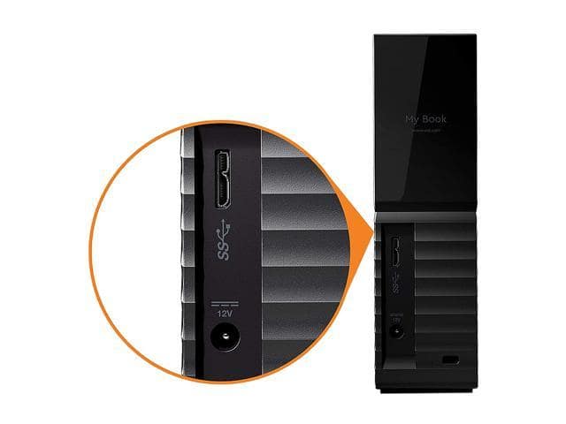 WD My Book 18TB USB 3.0, Micro-B External Desktop Hard Drive WDBBGB0180HBK-NESN Black - ảnh 2
