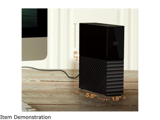 WD My Book 18TB USB 3.0, Micro-B External Desktop Hard Drive WDBBGB0180HBK-NESN Black - ảnh 3