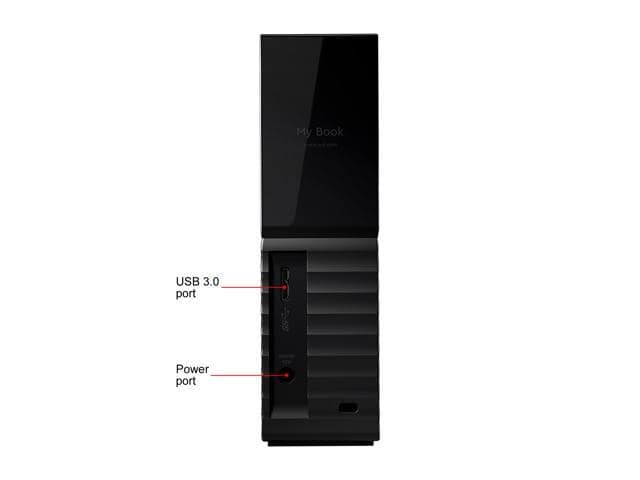 WD My Book 4TB Desktop External Hard Drive for Windows/Mac/Laptop, USB 3.0 Black (WDBBGB0040HBK-NESN) - ảnh 3
