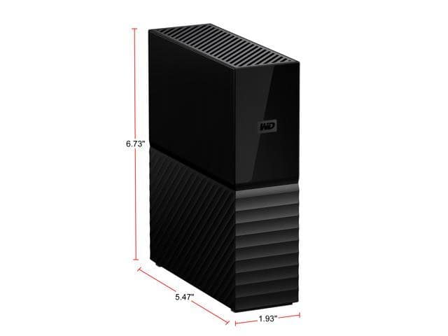 WD My Book 4TB Desktop External Hard Drive for Windows/Mac/Laptop, USB 3.0 Black (WDBBGB0040HBK-NESN) - ảnh 4