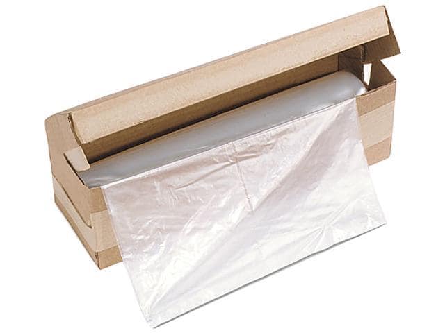 HSM 1815 34-gallon Shredder Bags, 34″ x 18″ x 15″ – 1 Roll (100 Bags) – Clear