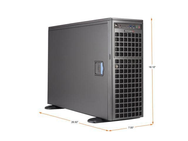 Supermicro AMD Ryzen Threadripper PRO Ultimate 2X RTX 3070 Workstation, 64-Core/128-Thread, 128GB (4x32GB) DDR4 Memory, 2TB NVMe SSD, 4TB Toshiba HDD, 2X Zotac RTX 3070 8G GPU Windows 10 pro Installed - ảnh 2