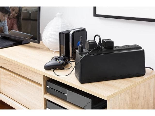 APC UPS Battery Backup and Surge Protector, 600VA Backup Battery Power Supply, BE600M1 Back-UPS with USB Charger Port - ảnh 4