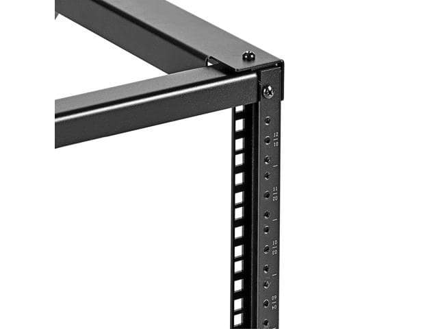 NavePoint 9U Wall-Mount Open Frame Network Equipment Rack, 24.81 Inch Depth, AV Rack, Home Network, 19″ Rack-Mount Equipment, Includes Built-In Cable Management Slots, Server Rack, Steel, Black - ảnh 2
