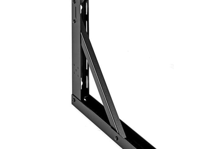 NavePoint 9U Wall-Mount Open Frame Network Equipment Rack, 24.81 Inch Depth, AV Rack, Home Network, 19″ Rack-Mount Equipment, Includes Built-In Cable Management Slots, Server Rack, Steel, Black - ảnh 3