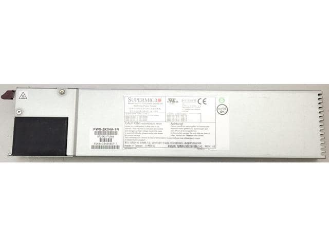 Supermicro PWS-2K04A-1R Power Supply – AC-DC 2000W, Titanium Level, Redundancy, 1U, PMBus 1.2