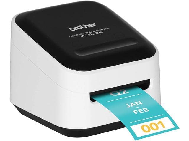 Brother VC-500W Versatile Compact Color Label and Photo Printer with Wireless Networking & Genuine CZ-1003 Continuous Length ?u201d (0.75u201d) 19 mm Wide x 16.4 ft. (5 m) Long Label roll - ảnh 3