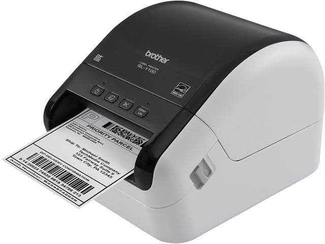 Brother QL-1100 Wide Format, Postage and Barcode Professional Thermal Label Printer, Black - ảnh 2