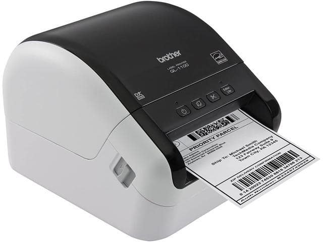 Brother QL-1100 Wide Format, Postage and Barcode Professional Thermal Label Printer, Black - ảnh 3