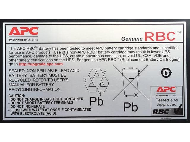 APC UPS Battery Replacement, APCRBC124, for APC UPS Models BX1500M, BR1500G, BR1300G, SMC1000-2U, SMC1000-2UC, BR1500GI, BX1500G, SMC1000-2U, SMC1000-2UC, and Select Others Black - ảnh 3