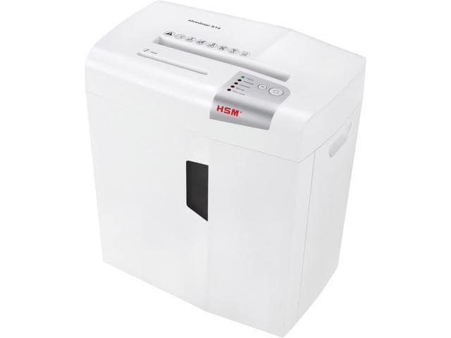 HSM 1057W Shredstar X14 Cross-Cut Paper Shredder, 14 Pages per Pass, 6.9 Gal Capacity – White