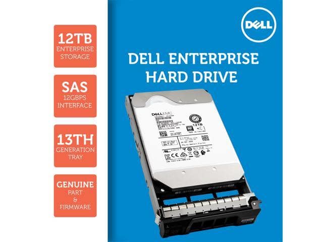 Dell 12TB 7.2K 3.5″ HDD SAS 12Gb/s in 13 Gen. Tray — 400-AUTD (0T7XPD) - ảnh 2