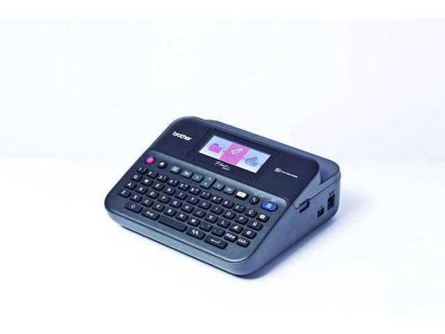 Brother PT-D600VP Label Maker, USB 2.0, P-Touch Label Printer, Desktop, QWERTY Keyboard, Colour Screen, Up to 24mm Labels, Includes Carry Case/AC Adapter/USB Cable/24mm Black on White Tape Cassette - ảnh 4