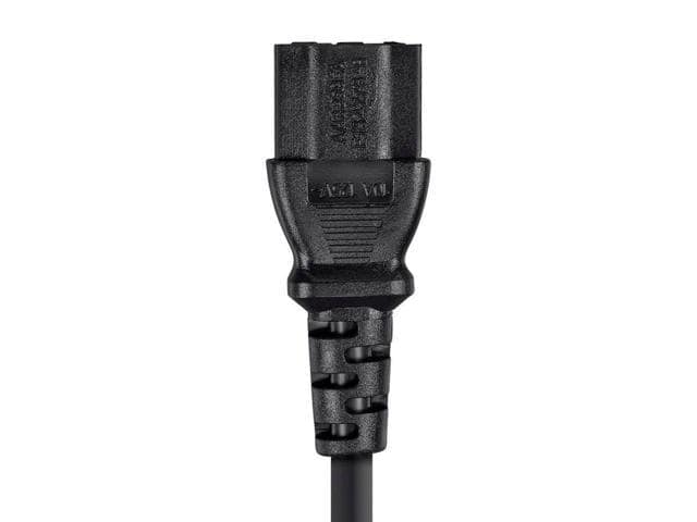 Monoprice 3-Prong Extension Cord – 6 Feet – Black | IEC 60320 C14 to IEC 60320 C13, 18AWG, 13A, 125V - ảnh 4